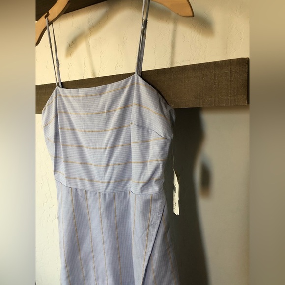 Altar’d State||Pale blue sleeveless romper, skort front•••asymmetrical skirt,NWT - Picture 4 of 16